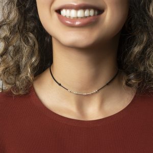 چوکر بند مشکی با قفل قابل تنظیم